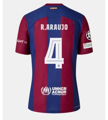 Barcelona Ronald Araujo #4 Primera Equipación Mujer 2023-24 Manga Corta